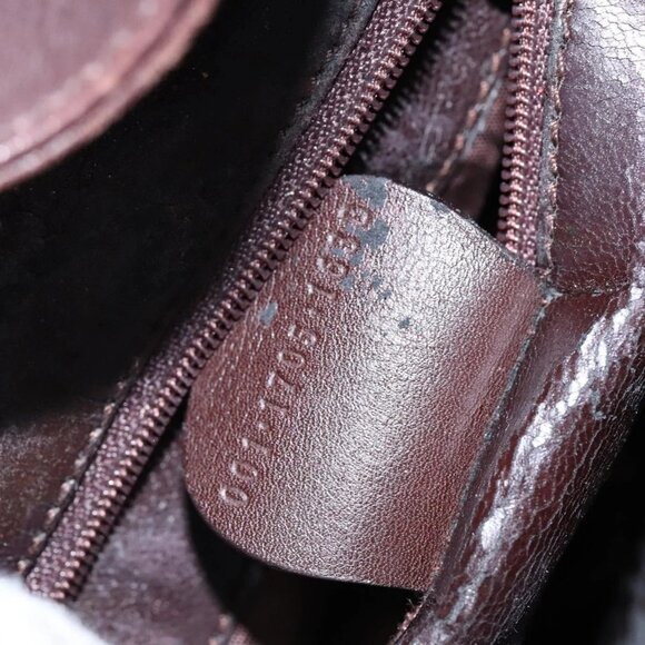 GUCCI Bamboo Hand Bag Leather 2way Brown Gold - Picture 11 of 15